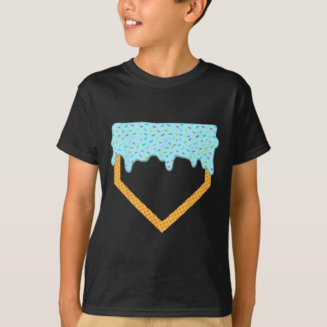 Sell Drip Boys Home Plate Ice Cream Sport Players  T-Shirt (Front)