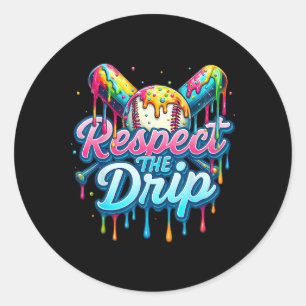 Sell Drip Boys Ice Cream Drip Youth Respect The Dr Classic Round Sticker