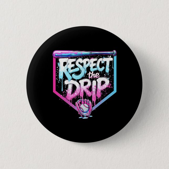 Sell Drip Boys Ice Cream Respect The Drip Players  Button (Front)