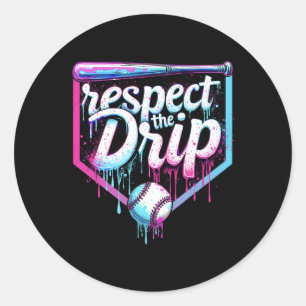 Sell Drip Boys Ice Cream Respect The Drip Players  Classic Round Sticker