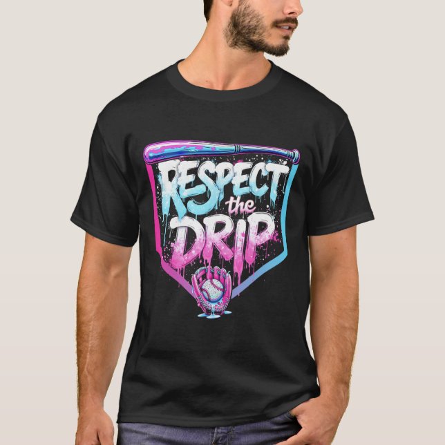 Sell Drip Boys Ice Cream Respect The Drip Players  T-Shirt (Front)