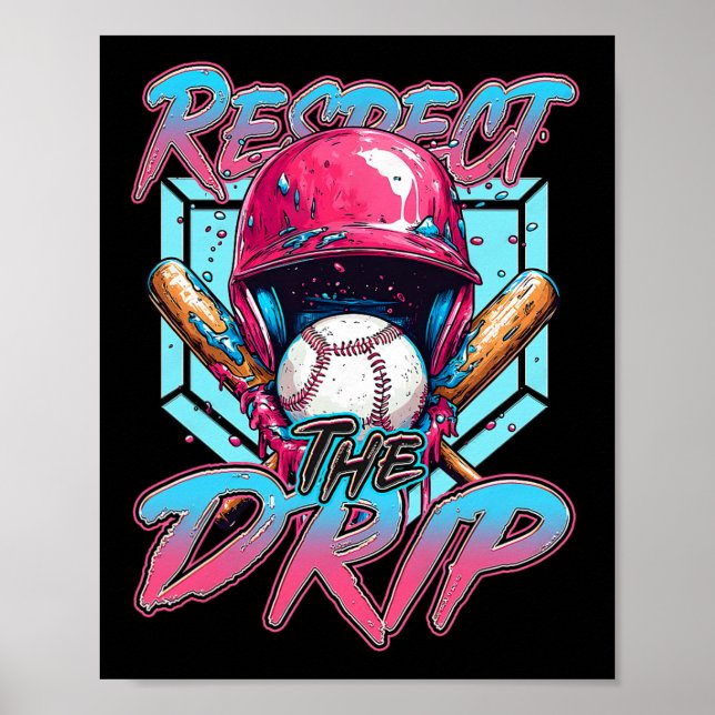 Sell Drip Boys Kids Ice Cream Dripping Respect The Poster (Front)