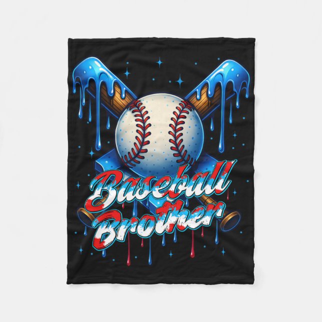 Sell Drip Brother Day Birthday Group Matching Fami Fleece Blanket (Front)