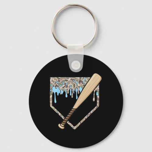 Sell Drip Camo Sell Home Plate T Boys Sports  Keychain