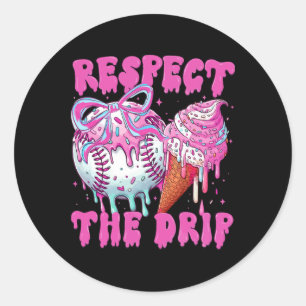 Sell Drip Ice Cream Dripping Respect The Drip Boy Classic Round Sticker
