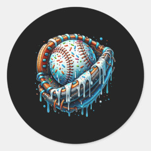 Sell Drip Ice Cream Sprinkles Sell Glove 15 Classic Round Sticker