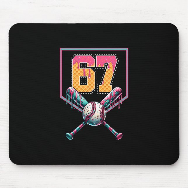 Sell Drip Number 67 Player Or 67th Birthday  Mouse Pad (Front)