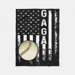 Sell Gaga American Flag Vintage Christmas Xmas Fleece Blanket