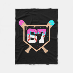 Sell Ice Cream Drip Number 67 Player 67th Birthday Fleece Blanket