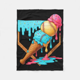 Sell Ice Cream Dripping Funny Sell Men Kids Boys 1 Fleece Blanket