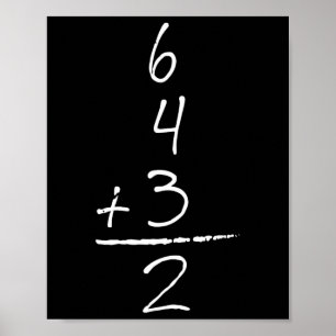 Sell Inspired Math 6 4 3 2 Double Play Softll Game Poster