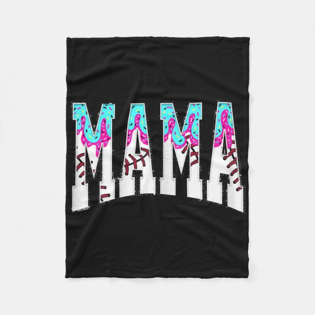 Sell Mama Coquette Bow Game Day Sell Mom Mother 7  Fleece Blanket (Front)