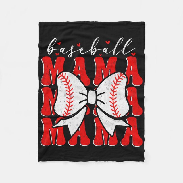 Sell Mama Coquette Bow Sport Lover Sister Mother's Fleece Blanket (Front)