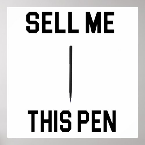 Sell Me This Pen  The Wolf Of Wall Street Quote Poster