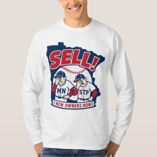 Sell New Owners Now Baseball Design T-Shirt