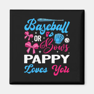 Sell Or Bows Pappy Loves You Gender Reveal Magnet