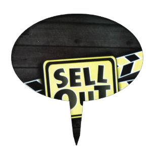 Sell Out Art Print Cake Topper