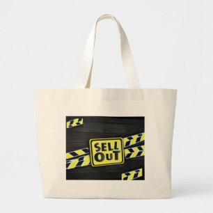 Sell Out Art Print Large Tote Bag