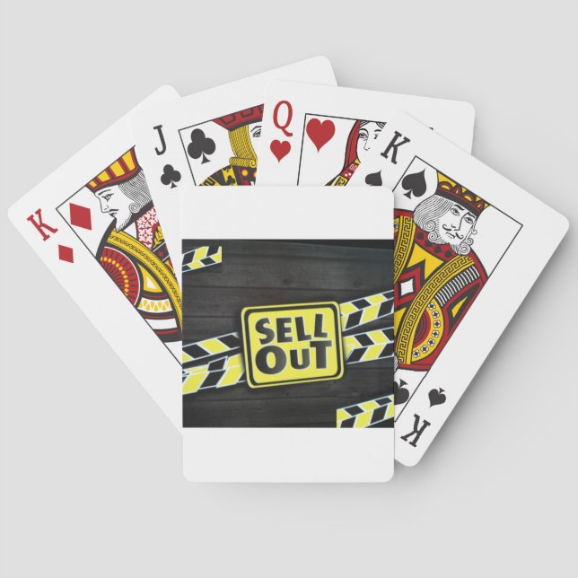 Sell Out Art Print Poker Cards (Back)