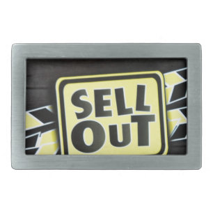 Sell Out Rectangular Belt Buckle