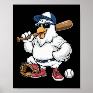Sell Playing Chicken Funny Sports Design Poster