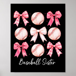 Sell Sister Coquette Bow Game Day Sell Mom Mother Poster