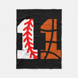 Sell Sketll Number 11 Jersey Funny 11th Birthday 1 Fleece Blanket