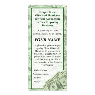 SELL TO Tax or Accountant Business Brochure Cards