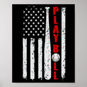 Sell Usa Flag Ll And T Play Ll Softll Sell Women G Poster