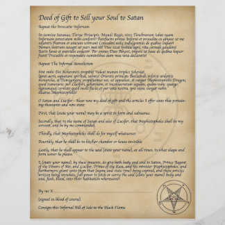 Sell your Soul to Satan! Flyer