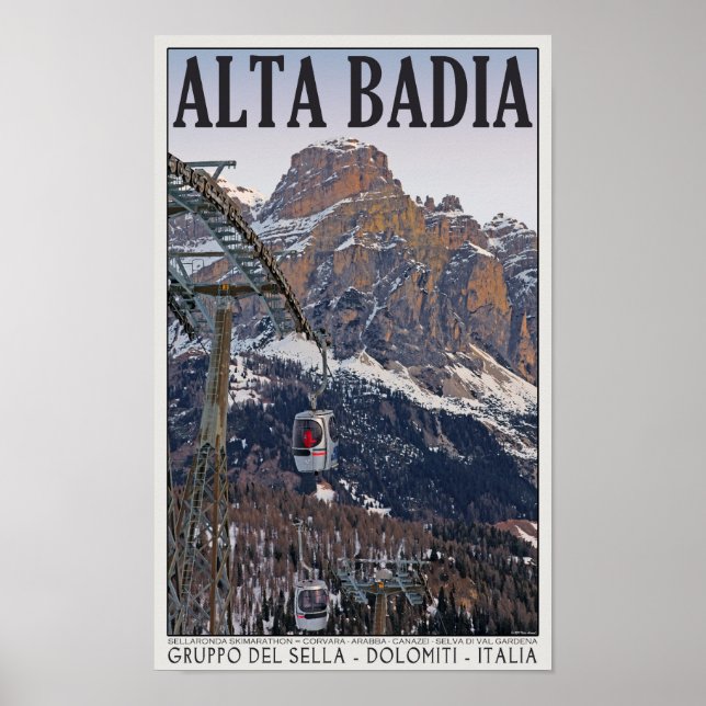 Sella Ronda - Alta Badia Gondola Poster (Front)
