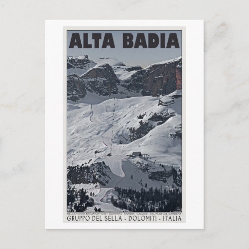 Sella Ronda _ Alta Badia Run 20 Postcard