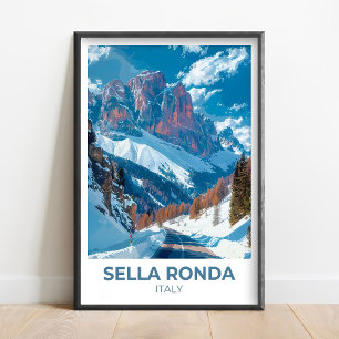 Sella Ronda Art - Passo Gardena Art - Sella Ronda  Poster