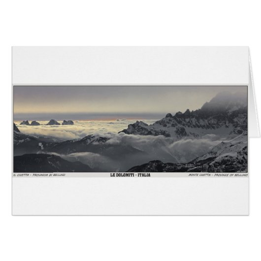 Sella Ronda - Monte Civetta Panorama Cards (Front Horizontal)