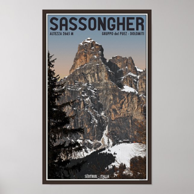 Sella Ronda - Sassongher Poster (Front)