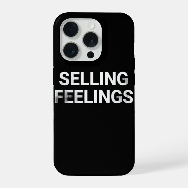 Selling Feelings Minimal Phone Case Dark Humor (Back)