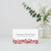 Selling Flowers | Farmers Market Business Card (Standing Front)