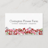 Selling Flowers | Farmers Market Business Card (Front)