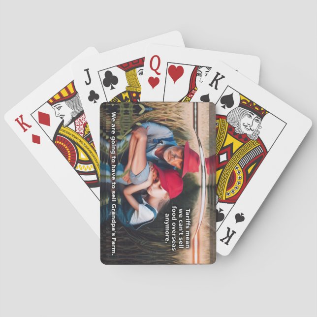Selling grandpa's farm poker cards (Back)