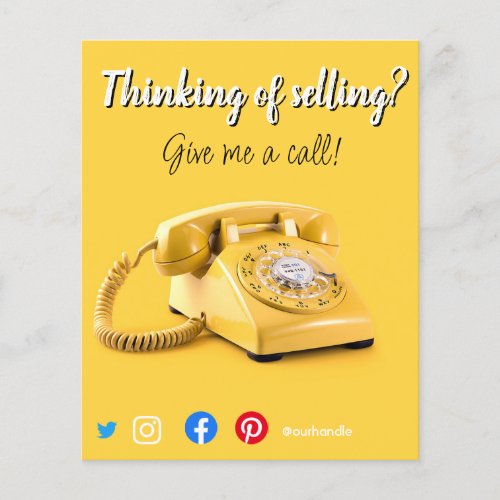 selling mailer real estate marketing old telephone flyer