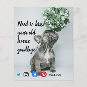 selling mailer real estate marketing pug mistletoe flyer