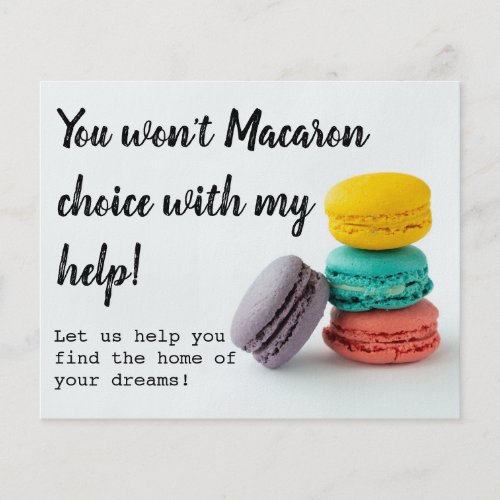 selling mailer referral real estate macaroon  post flyer