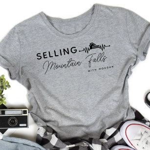 Selling Your City Heartbeat Real Estate Agent T-Shirt