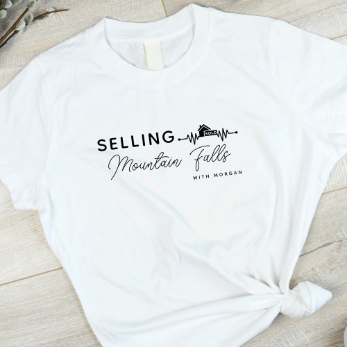 Selling Your City Heartbeat Real Estate Agent T_Shirt
