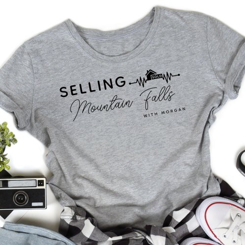 Selling Your City Heartbeat Real Estate Agent T_Shirt