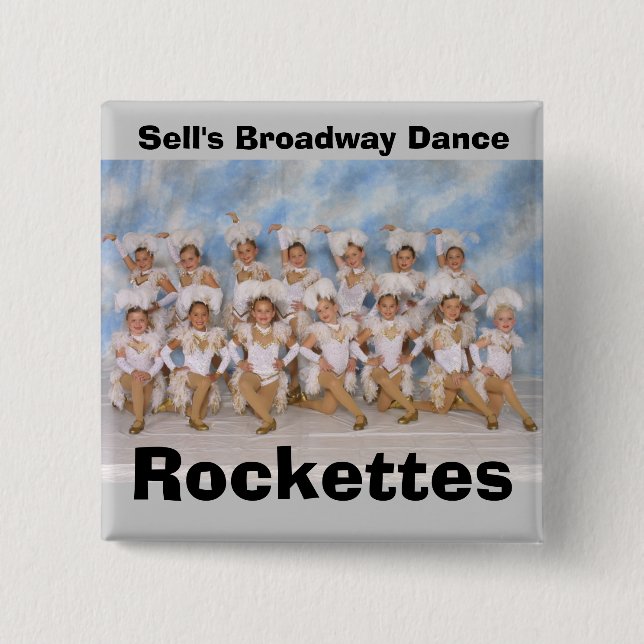 Sell's Broadway Dance Rockettes Button (Front)