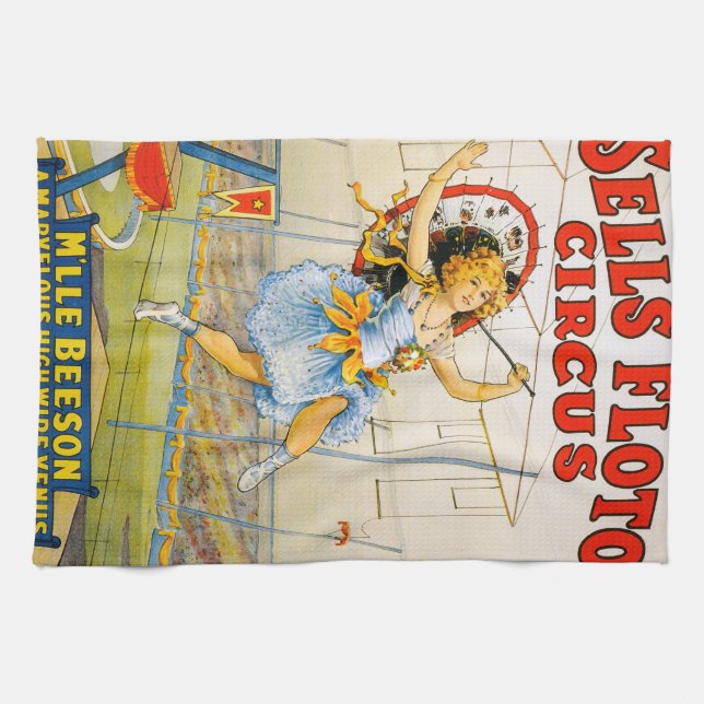 Sells Floto Circus Kitchen Towel (Horizontal)