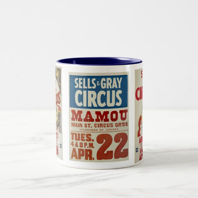 Sells & Gray Circus Two-Tone Coffee Mug (Center)