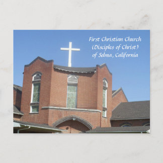 Selma First Christian Church Postcard
