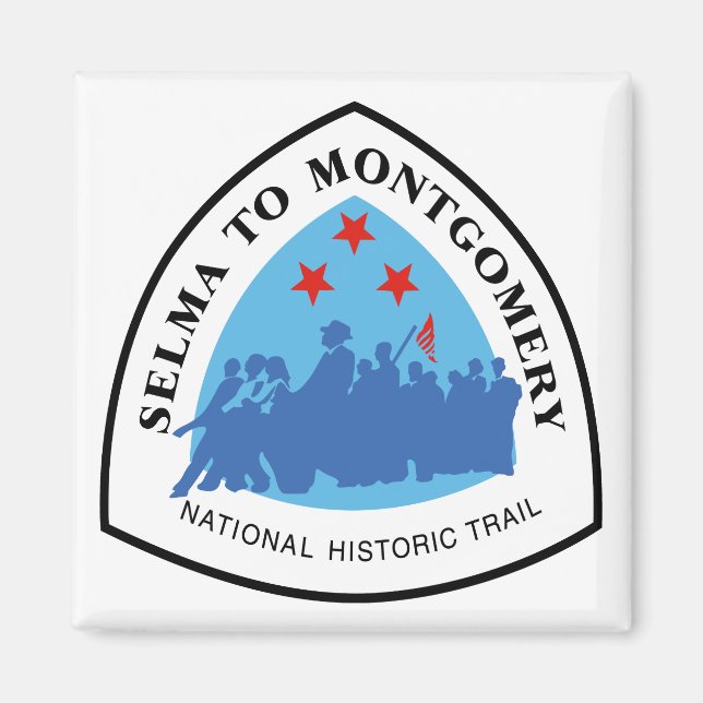 Selma to Montgomery Trail Sign, Alabama Magnet (Front)